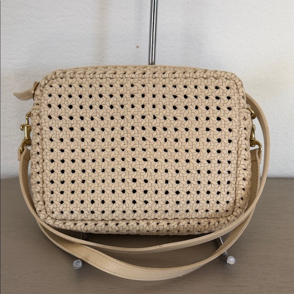 Clare V Handbags - Clare V Beige Woven Crossbody Bag